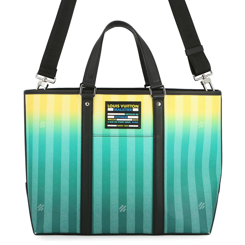 Louis Vuitton Damier Stripe Weekend Tote Bag Shoulder
